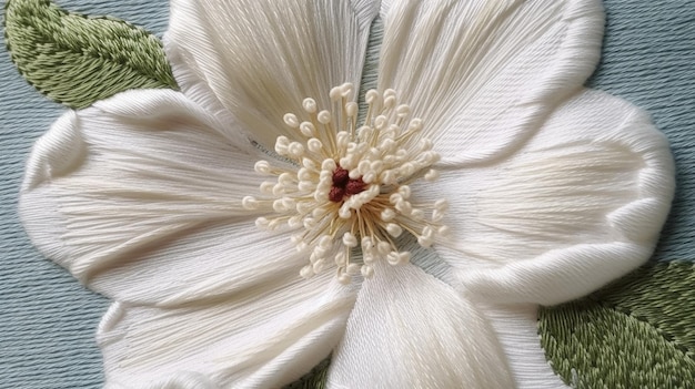 Detalle bordado floral